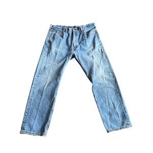 Levis 505 Mens Original Fit Jeans Blue Denim 38/30